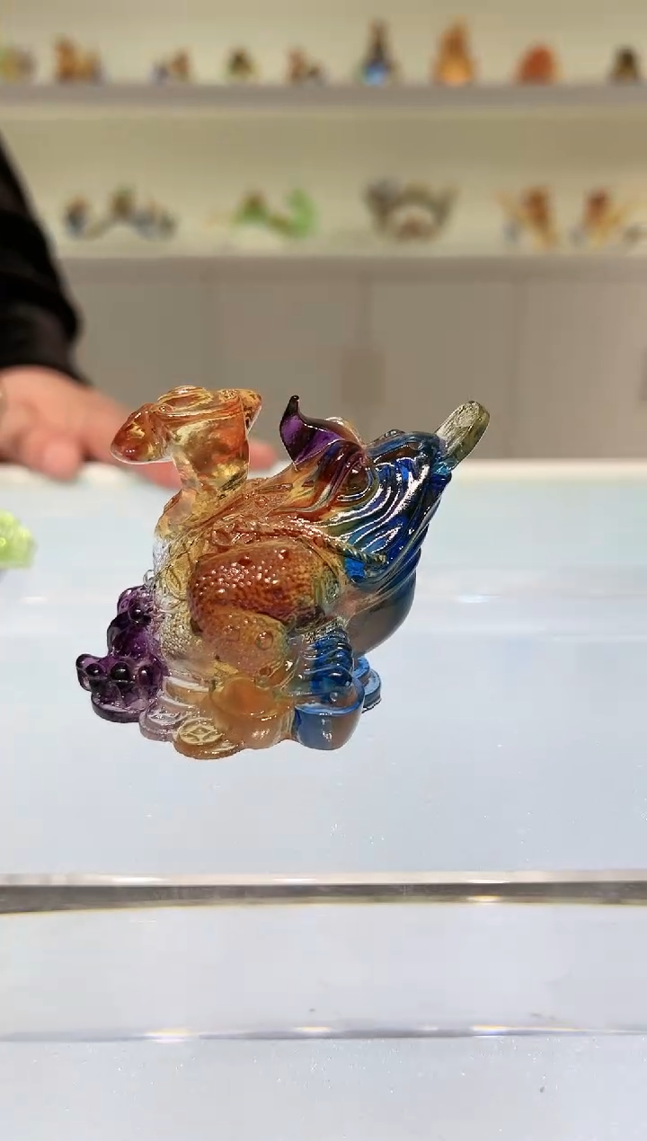 【闪购商品】茶宠古法琉璃如意小金蟾