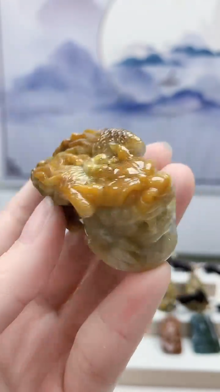 未镶嵌定制翡翠5028ry-毛货挂件151