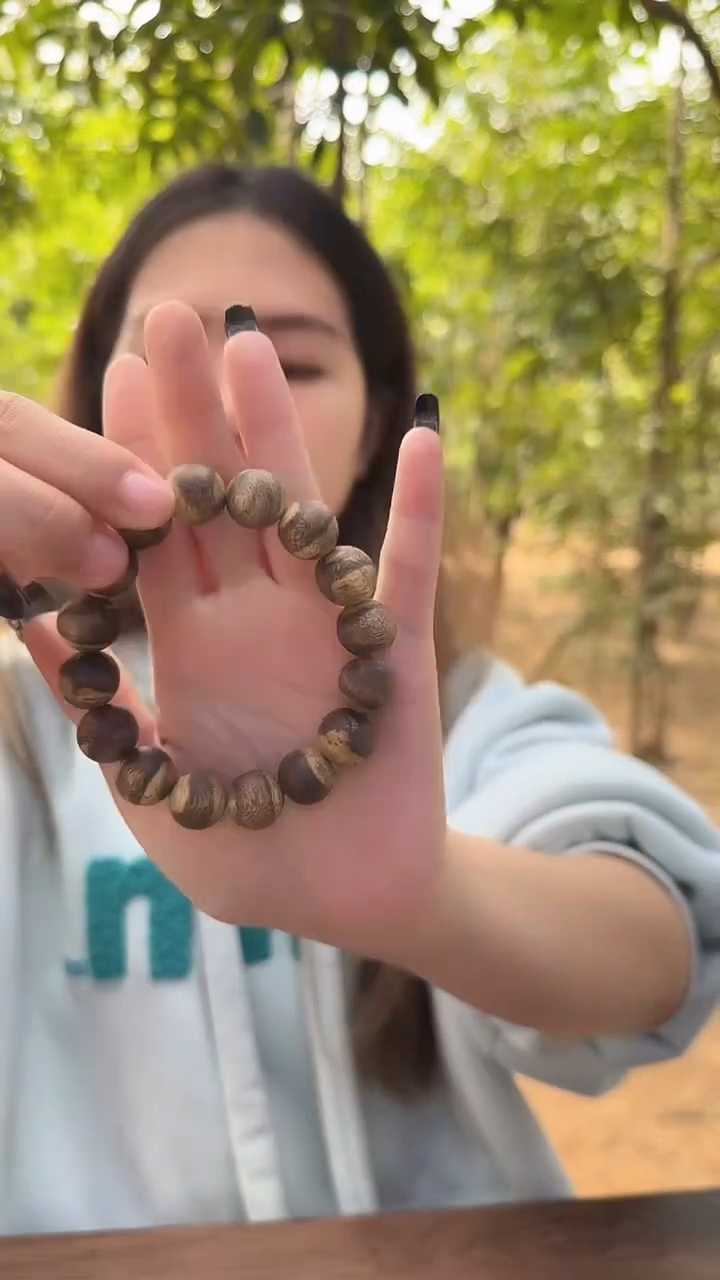 【闪购商品】沉香手串单圈虎斑珠1.3 12-13克多样性发一