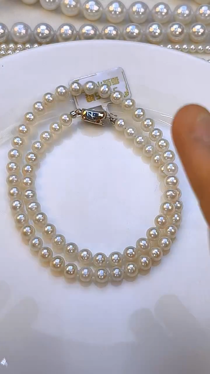 淡水珍珠银S925镶嵌项链6