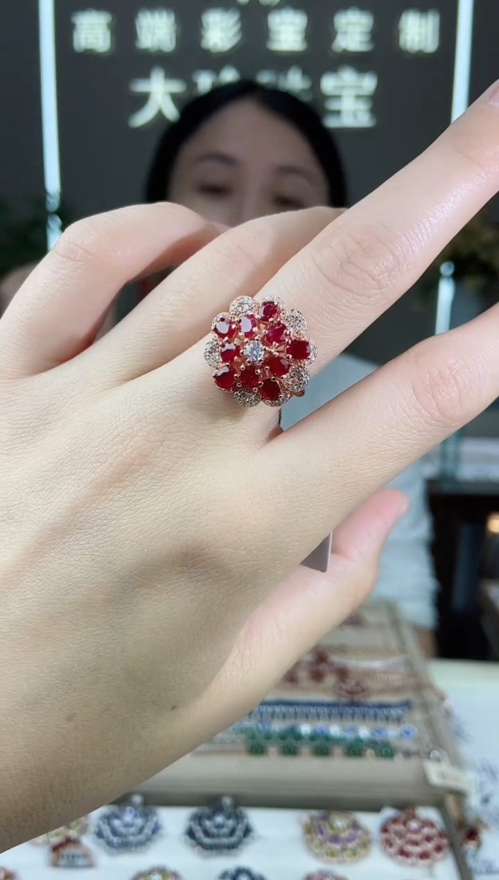 【闪购商品】红宝石手饰银S925镶嵌手饰
