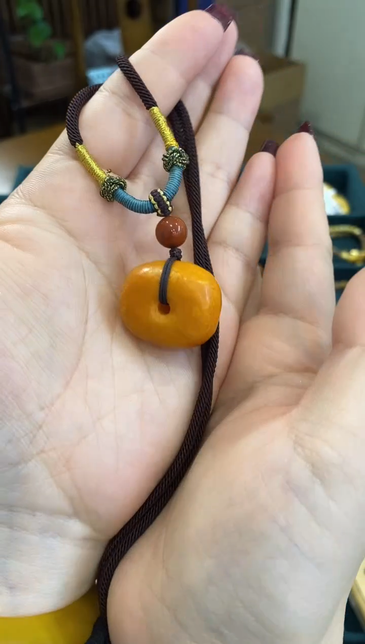 【闪购商品】蜜蜡颈饰未镶嵌QD0044琥珀蜜蜡