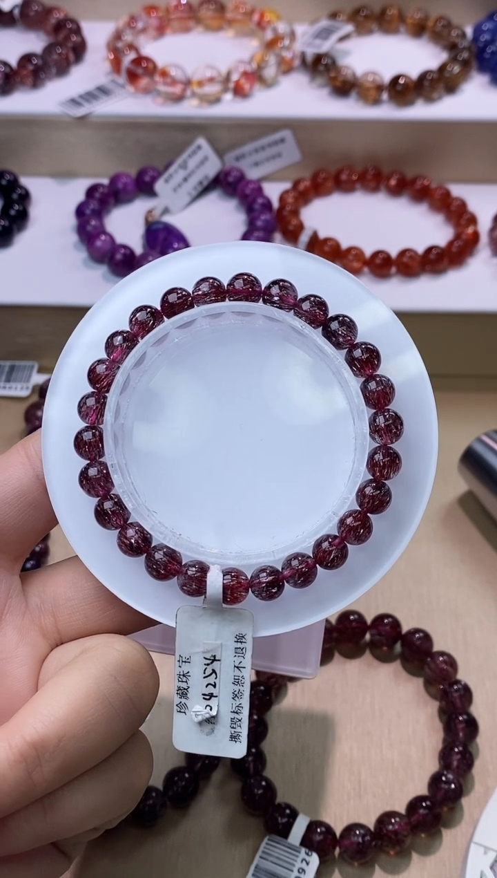 【闪购商品】水晶手链未镶嵌红超七7m+