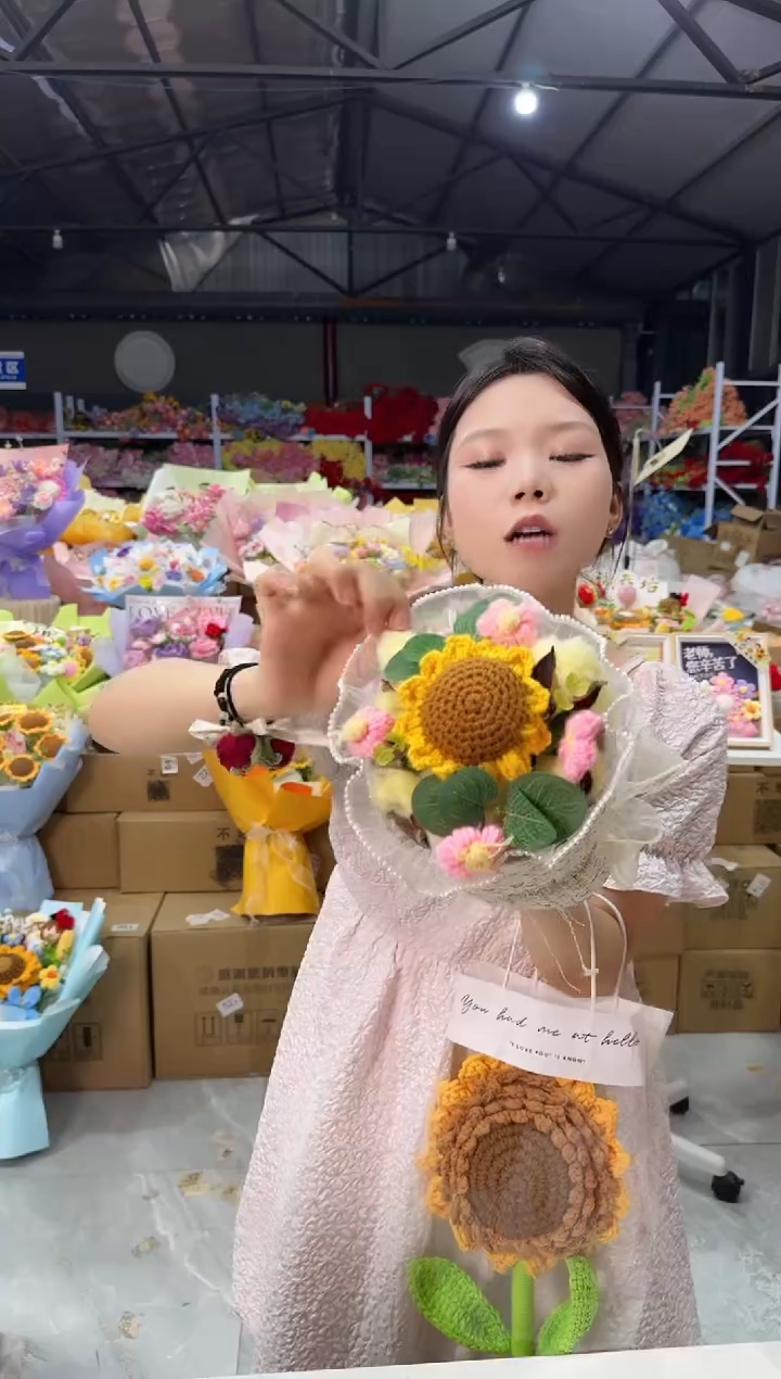教师节非遗定制花束，孤品清仓 ！！！ 单葵棉花香风