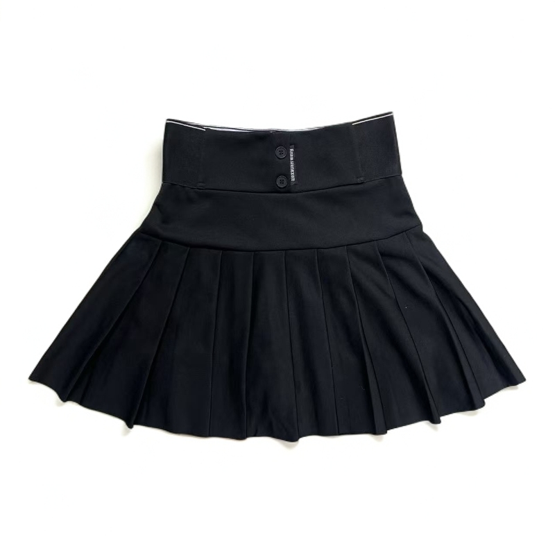 黑色百褶裙秋冬季2025新款遮跨弹力松紧腰半身裙女高腰短裙子