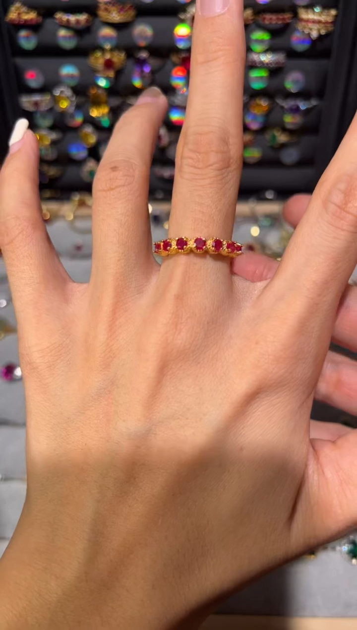 【闪购商品】红宝石戒指银S925镶嵌6415632