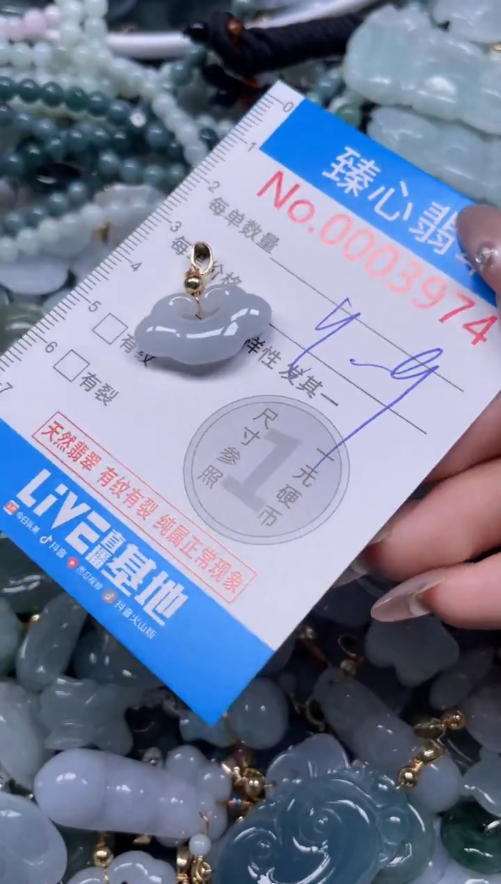 颈饰未镶嵌翡翠3974