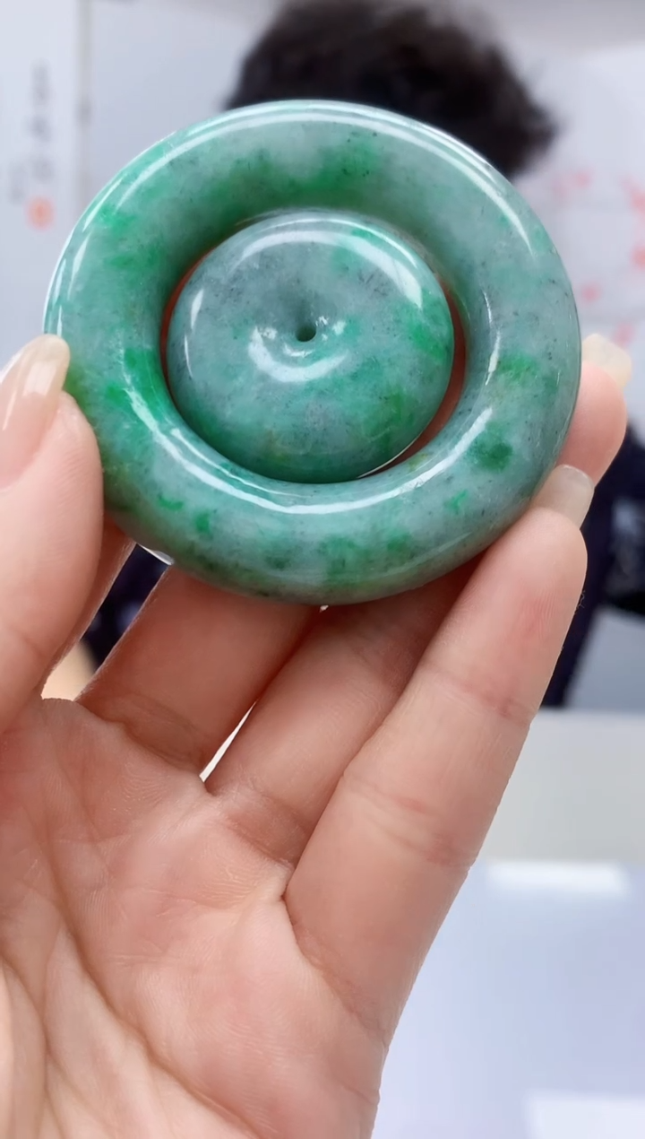 【闪购商品】定制翡翠未镶嵌4688lr-毛货挂件5