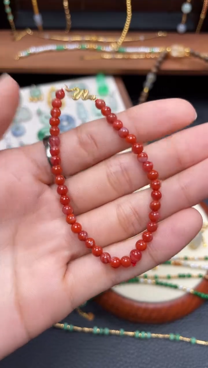 【闪购商品】南红玛瑙手串未镶嵌一个  JK151