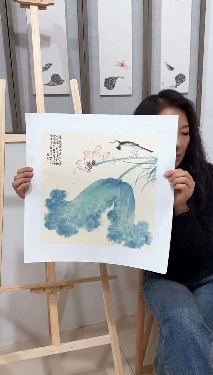 【闪购商品】纸本1山东省工笔画学会副秘书长-陈中林