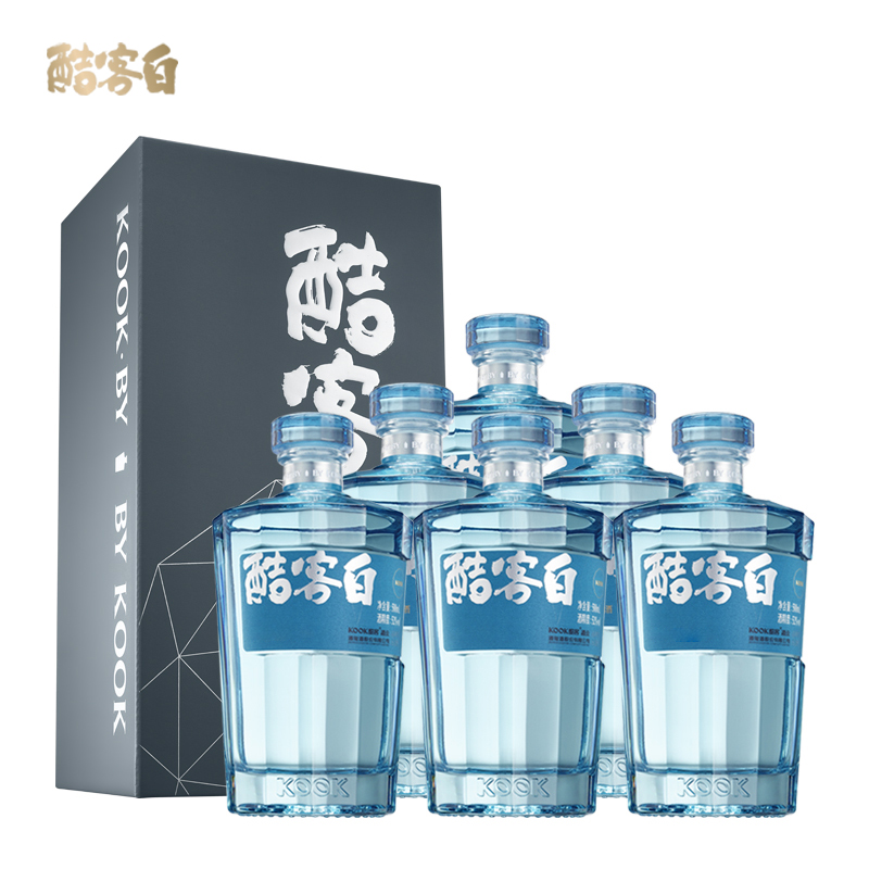 kook/酷客KOOK酷客白52度6瓶纯粮食白酒馥郁香型白酒52度500