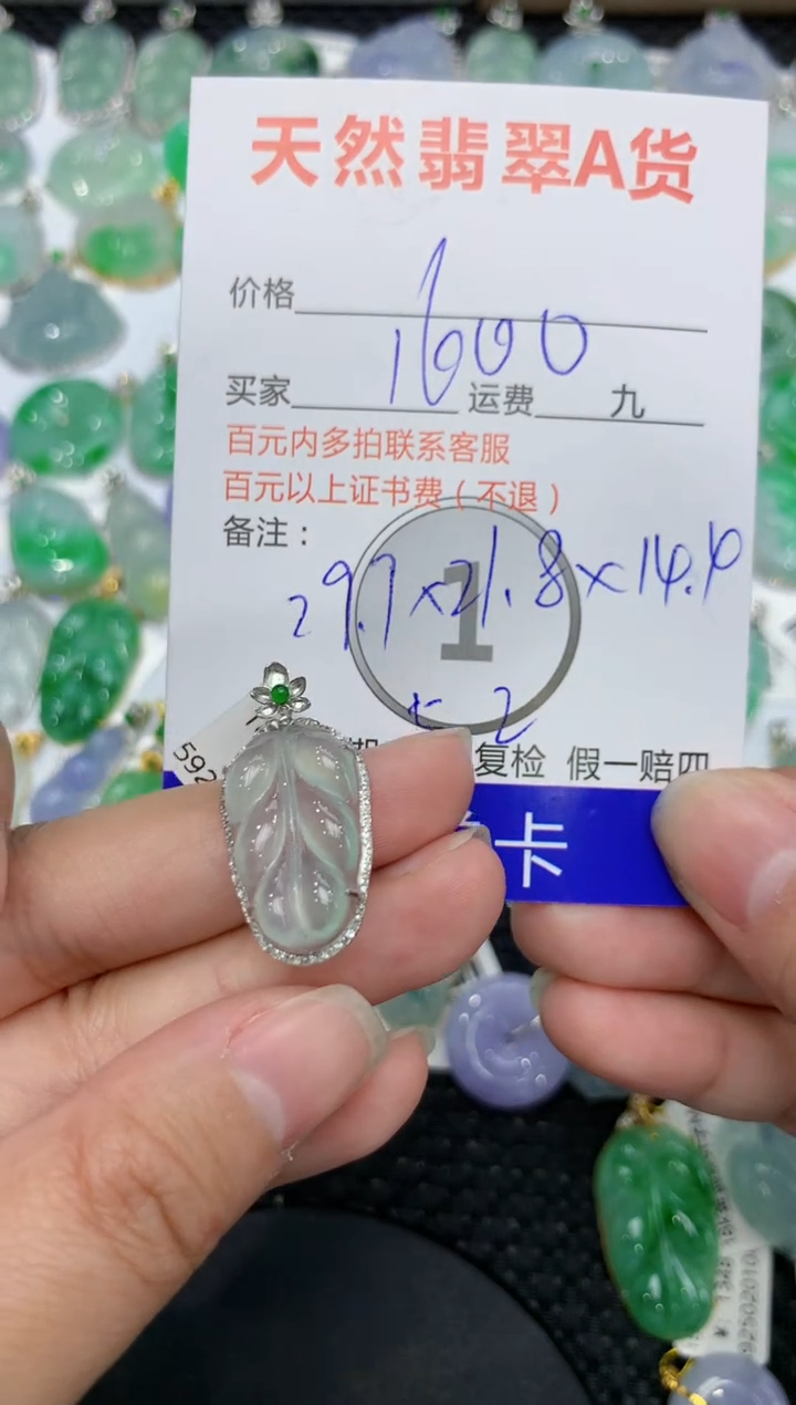 【闪购商品】翡翠颈饰18K金镶嵌111111111111