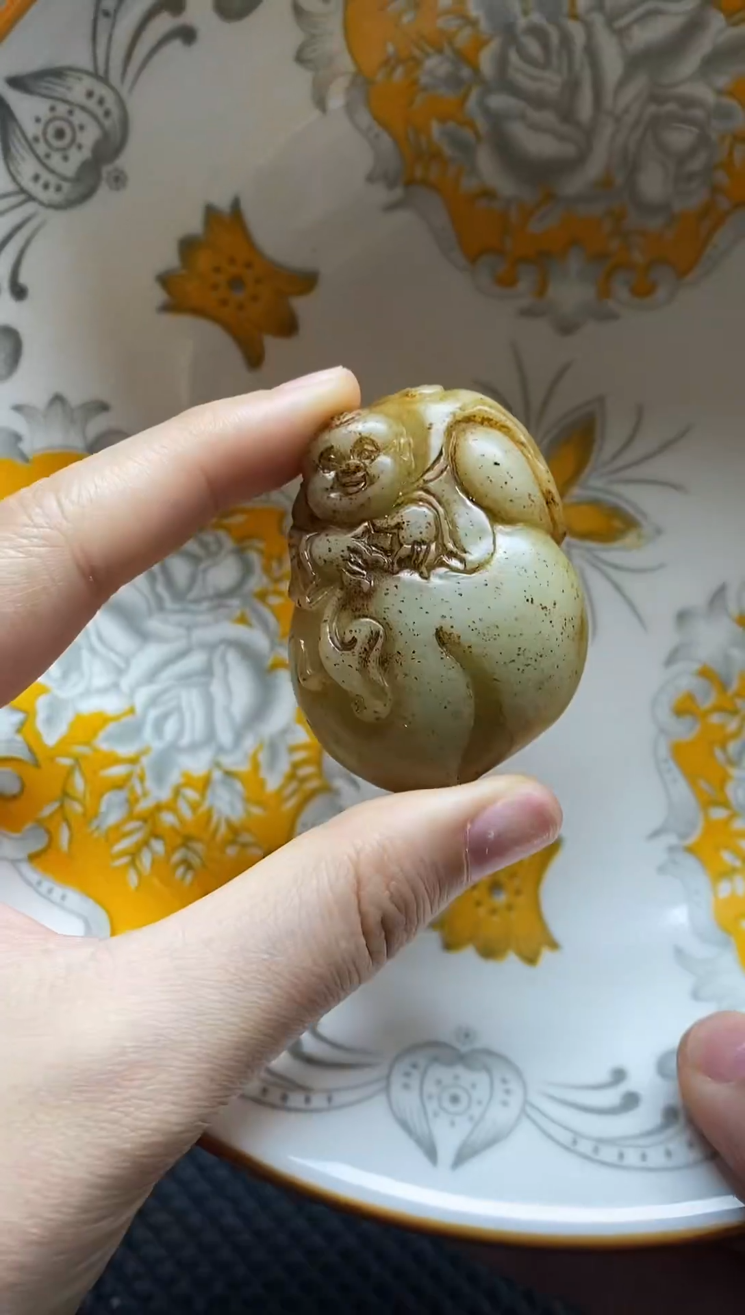 瓷片瓷片 瓷器 摆件1个