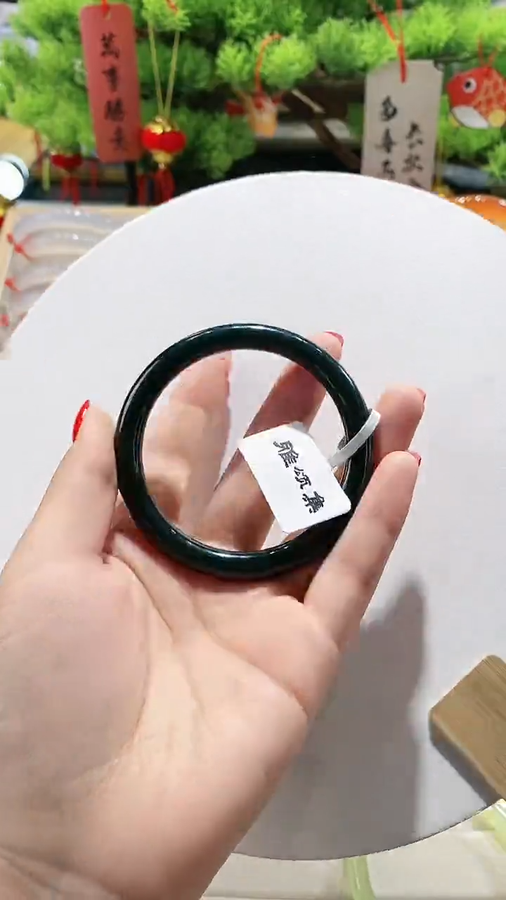 【闪购商品】和田玉（青玉）手镯未镶嵌150-55.5