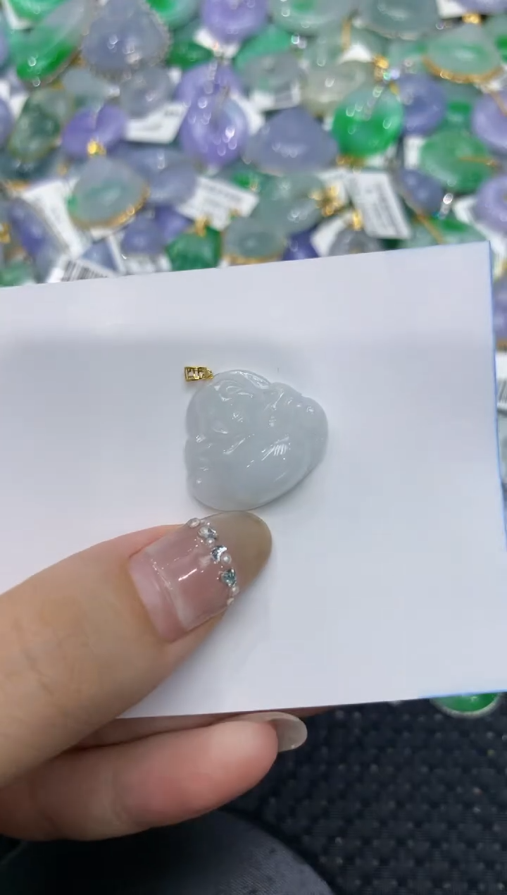 【闪购商品】翡翠颈饰18K金镶嵌222222222