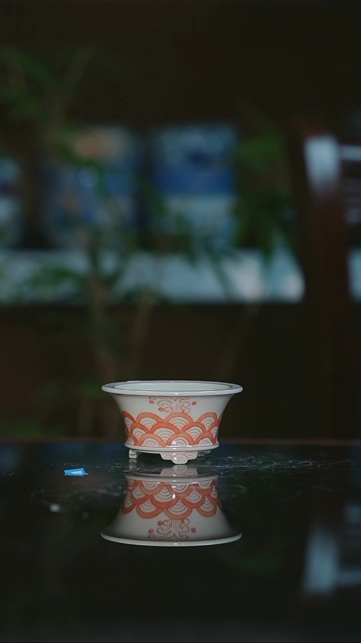 【闪购商品】手绘陶瓷内口5.3高3.3深小年