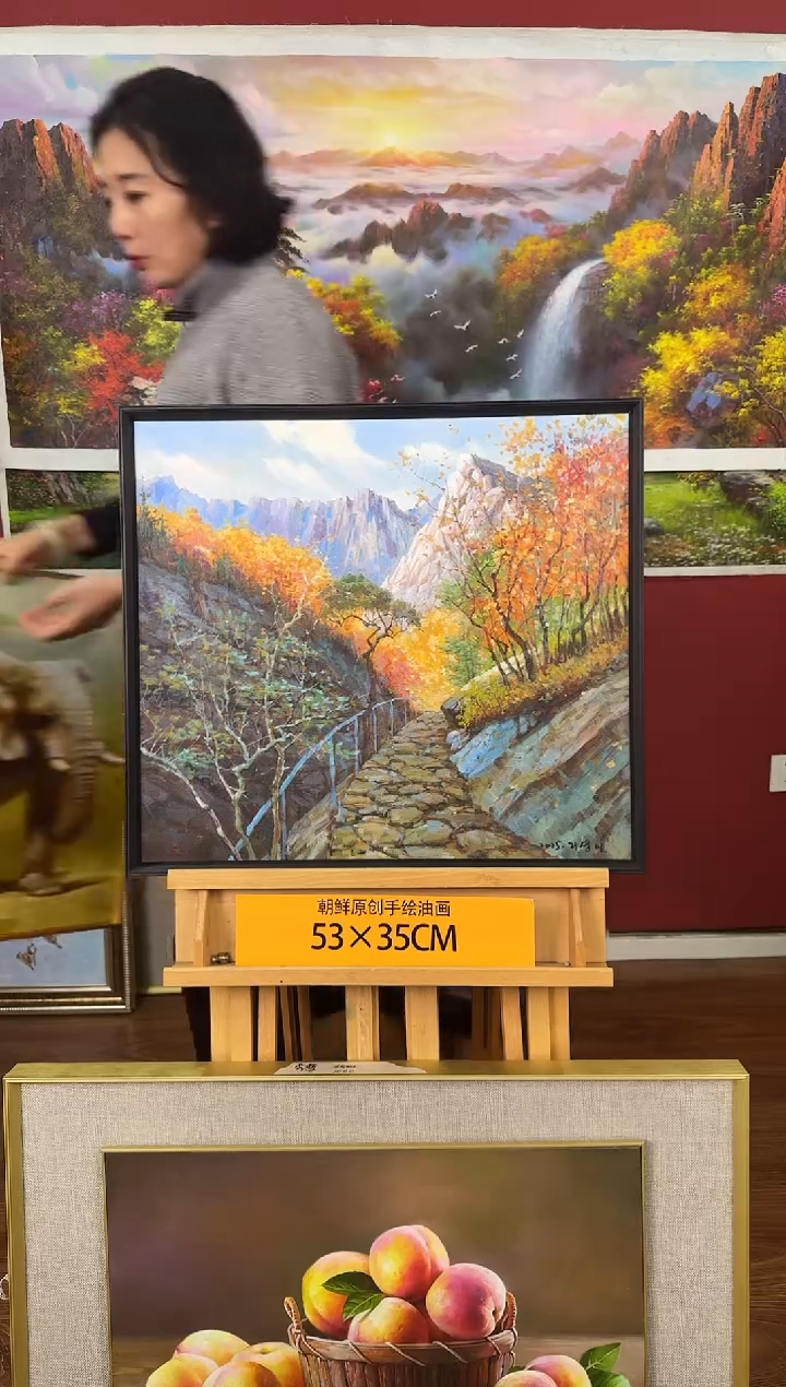 油画【17号】约53*35cm丨朝鲜原创纯手绘孤品油画丨顺丰包邮