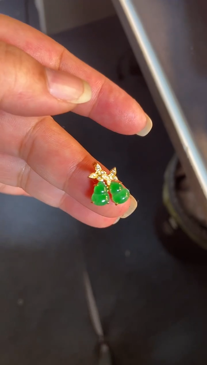 吊坠(不含链)银S925镶嵌翡翠1