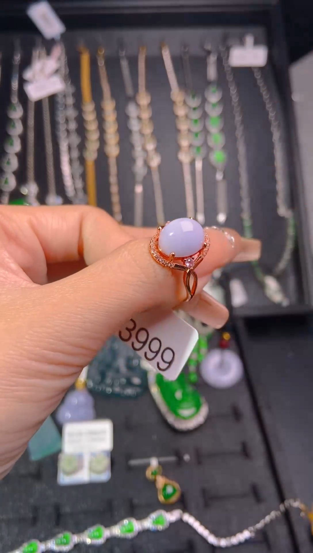 【闪购商品】翡翠戒指未镶嵌天然翡翠A货139