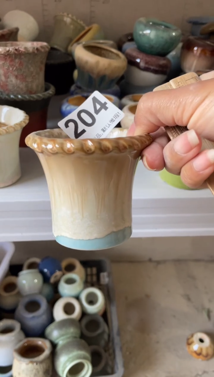 瓷片大****z204知木小芳花盆编号