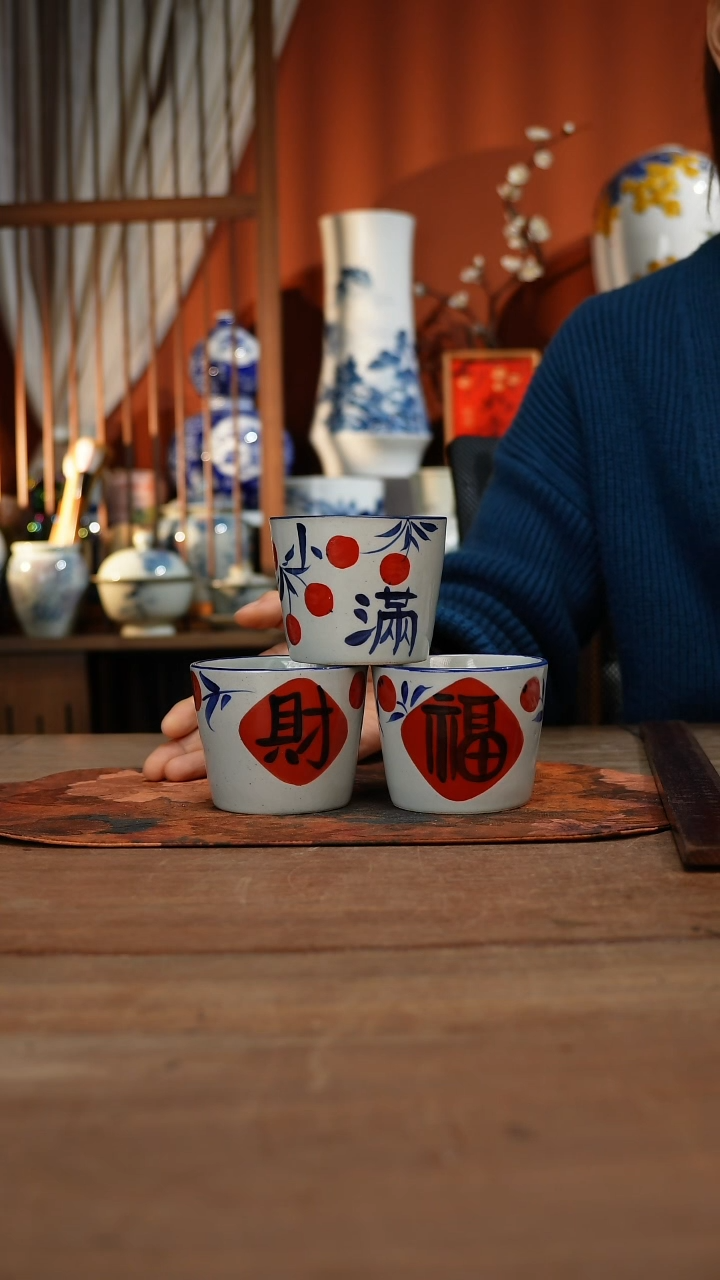 现代高温釉下彩手绘陶瓷餐具