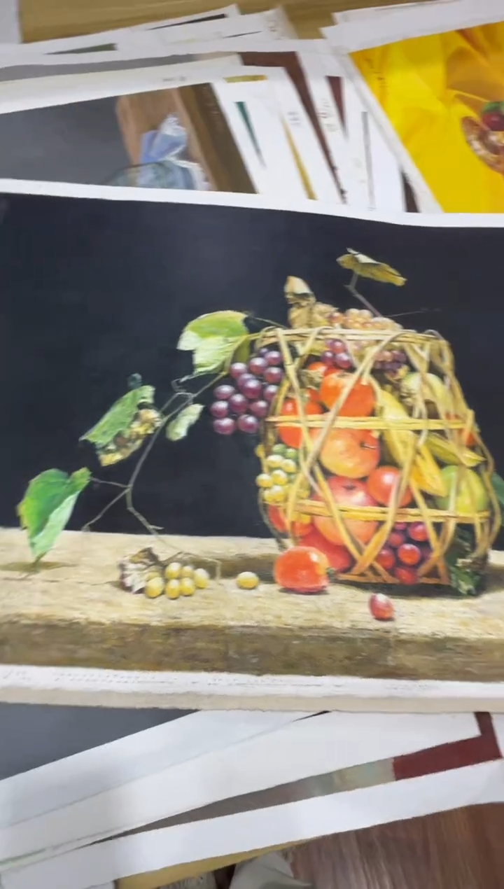 油画【新品特价】朝鲜画家原创手绘油画作品