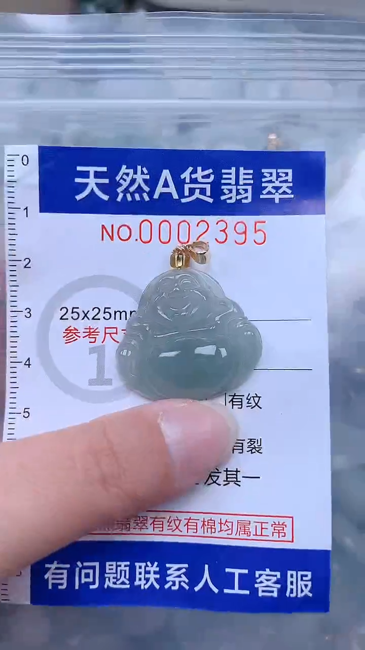 翡翠未镶嵌吊坠(不含链)1
