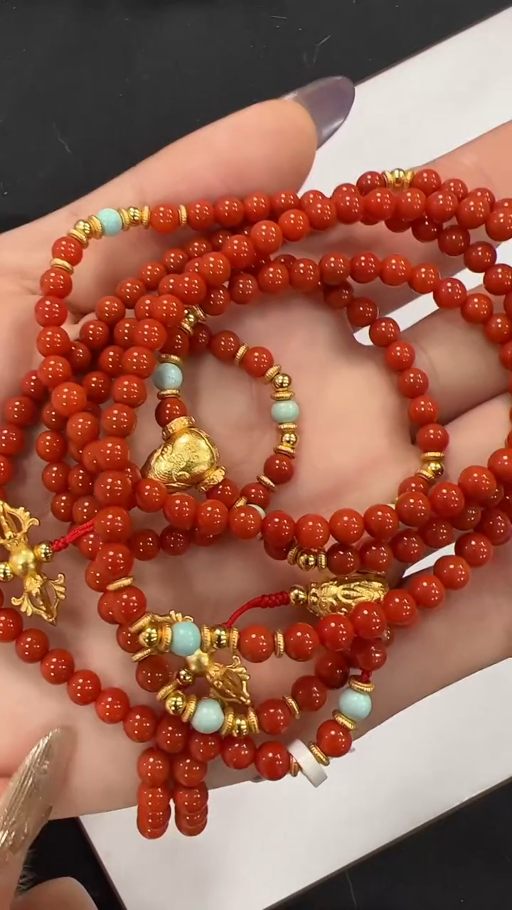 【闪购商品】南红玛瑙项链银S925镶嵌LQ563约4mm多样性发一件