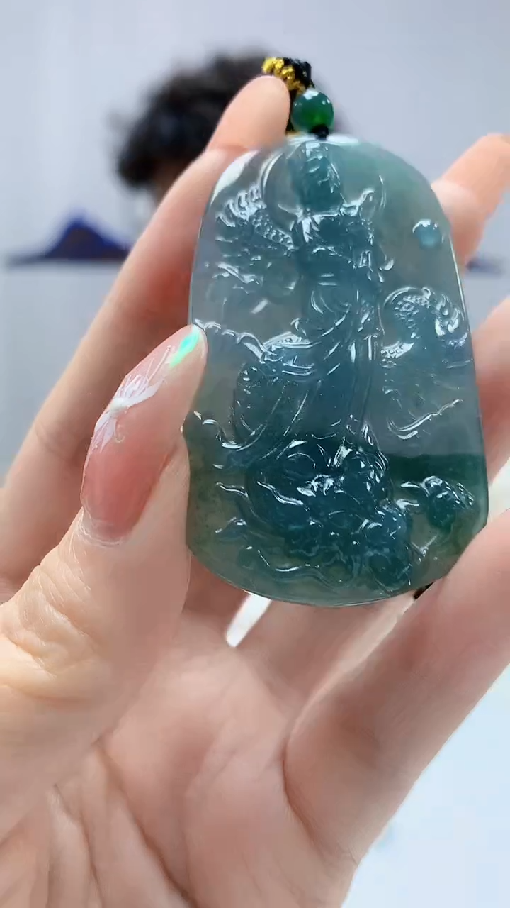 【闪购商品】定制翡翠未镶嵌4688DD-毛货挂件166