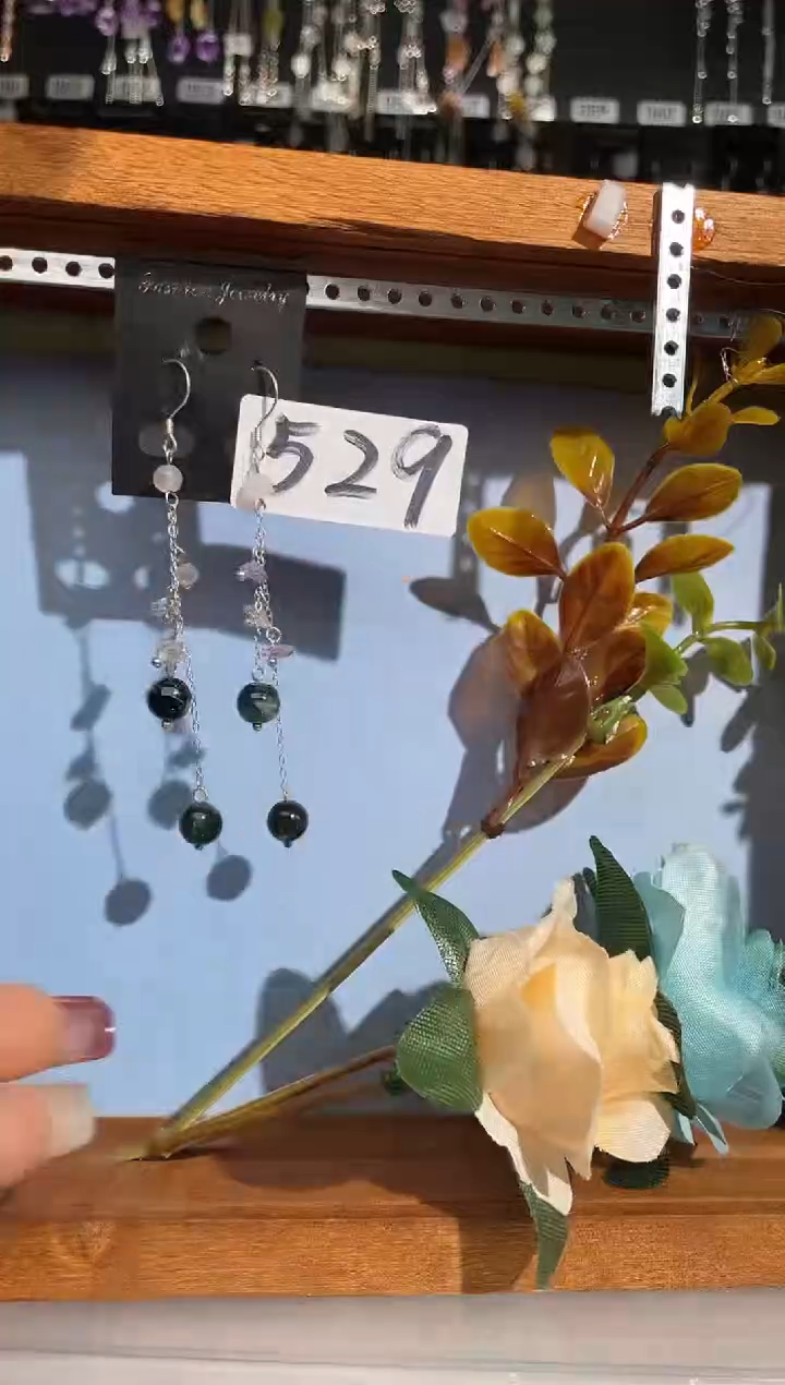 【闪购商品】紫晶耳饰银S925镶嵌喜欢拍