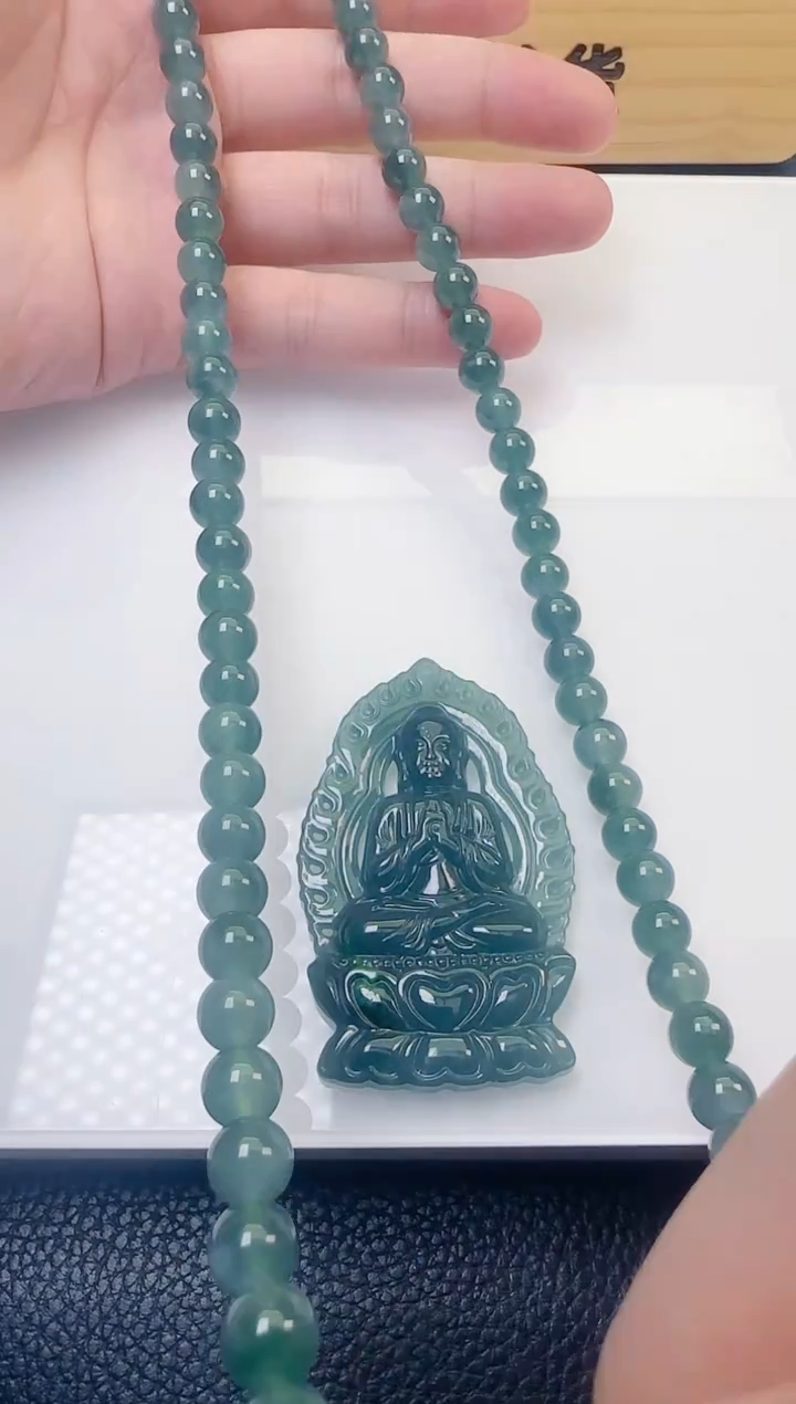 颈饰未镶嵌翡翠天然A货翡翠  多样性随机发其一 