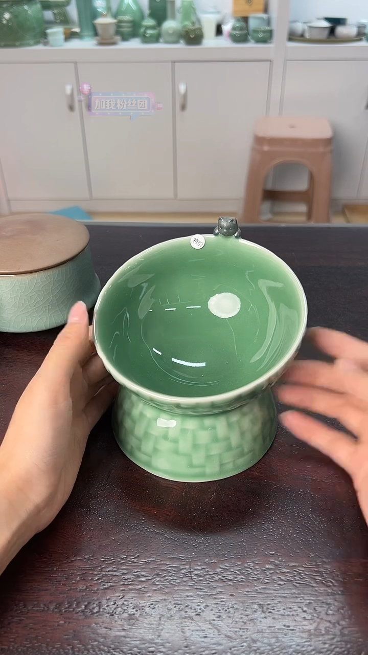 龙泉云间青瓷小米茶器