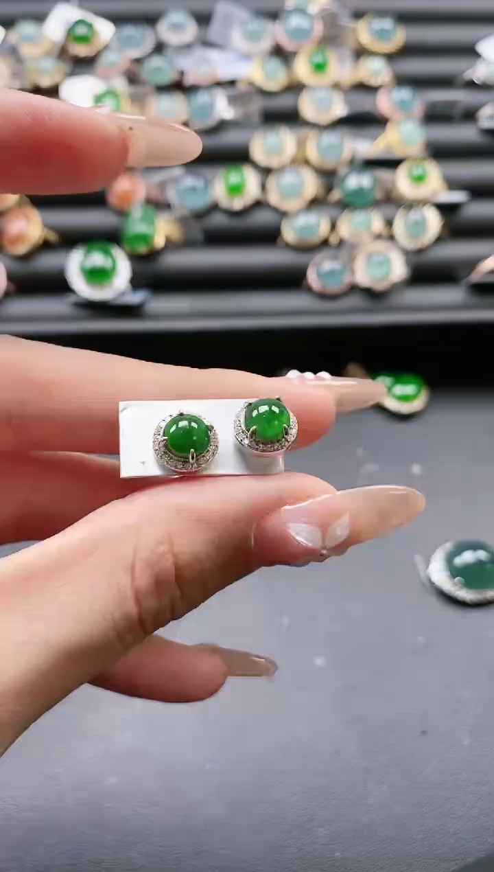 【闪购商品】翡翠戒指银S925镶嵌51511