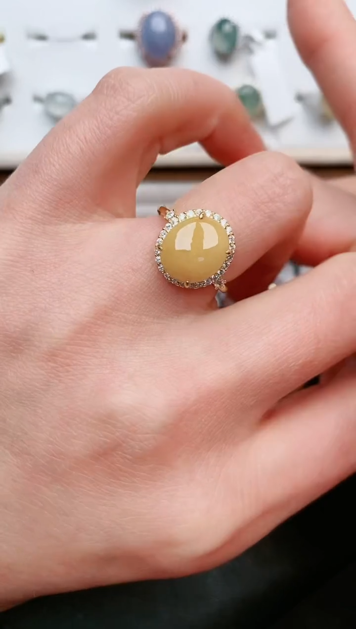 【闪购商品】翡翠戒指银S925镶嵌....