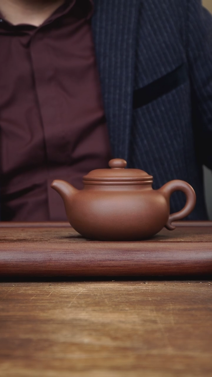 【闪购商品】紫砂茶壶350ml 全手仿古 紫泥