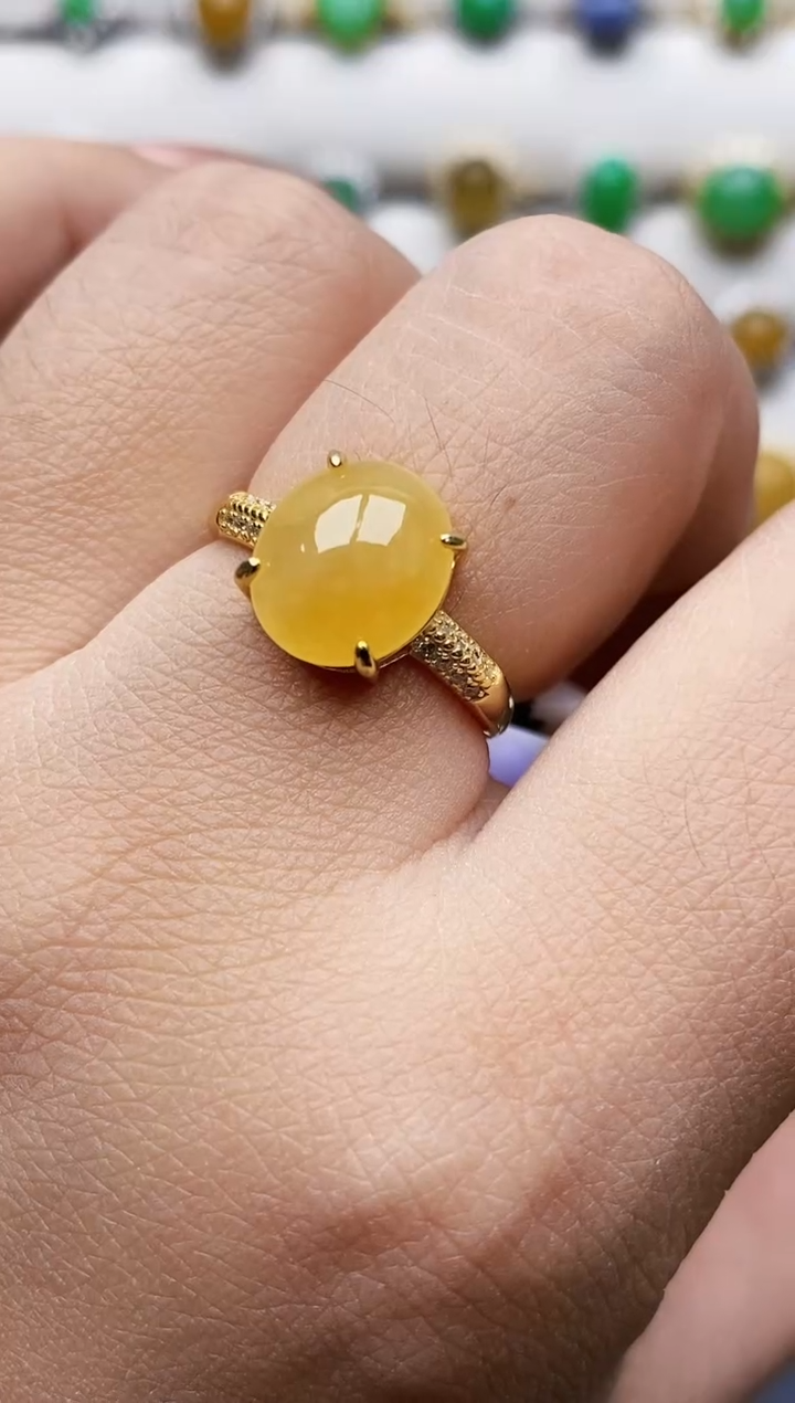 银S925镶嵌戒指翡翠1441