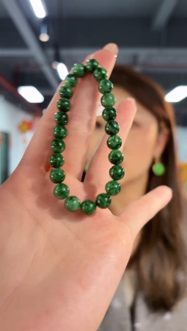 【闪购商品】翡翠手串未镶嵌缅料A货/支持复检/一件