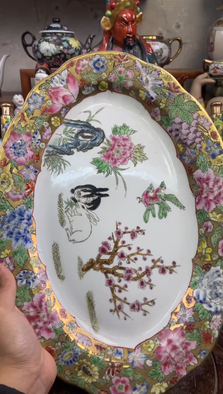 瓷片微瑕慎拍景德镇窑老厂瓷器单件