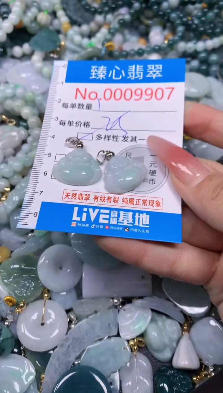 【闪购商品】翡翠颈饰未镶嵌含绳0009907