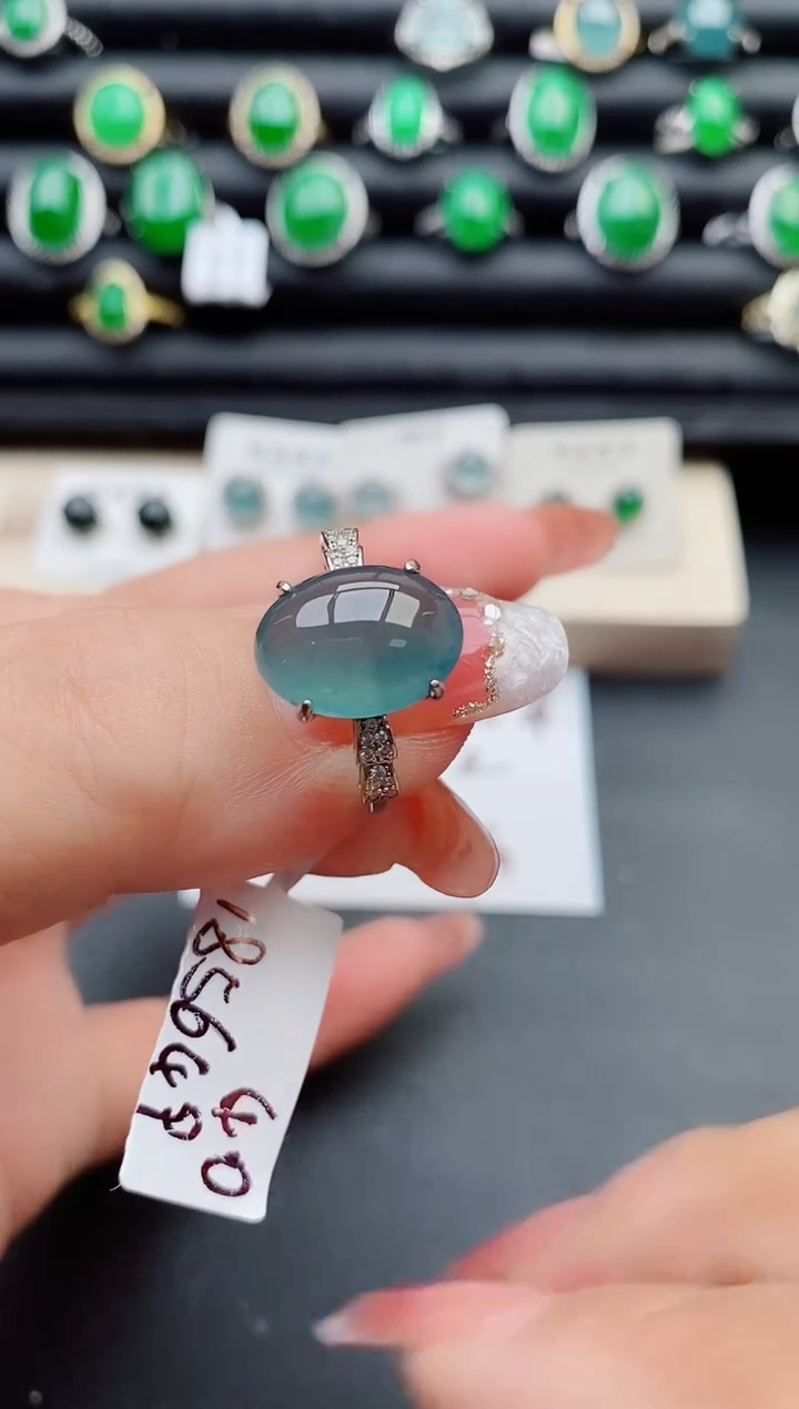 【闪购商品】翡翠戒指银S925镶嵌321321