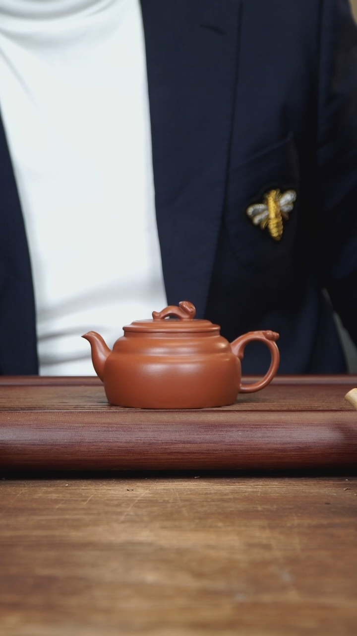 【闪购商品】紫砂茶壶180ml  紫灵 朱泥