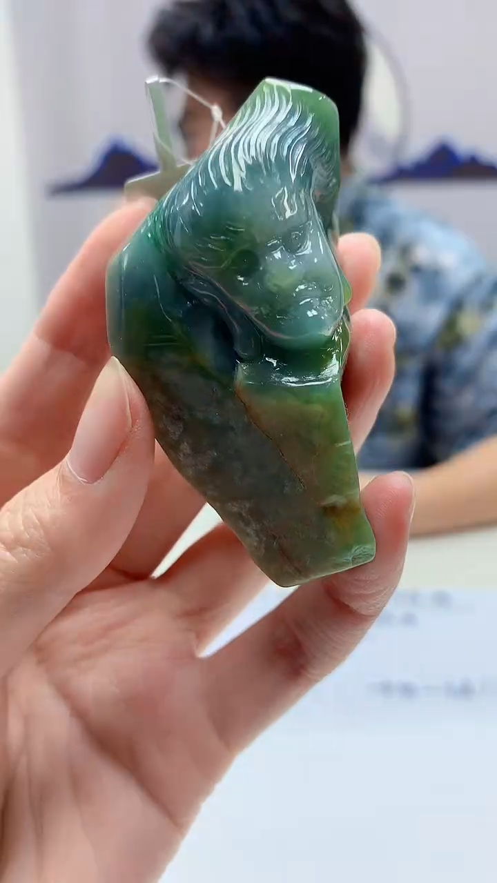 【闪购商品】定制翡翠未镶嵌4688zm-毛货挂件124佛
