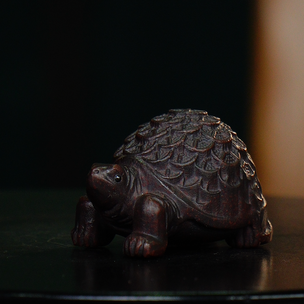 宜兴紫砂茶宠  大号钱币龟