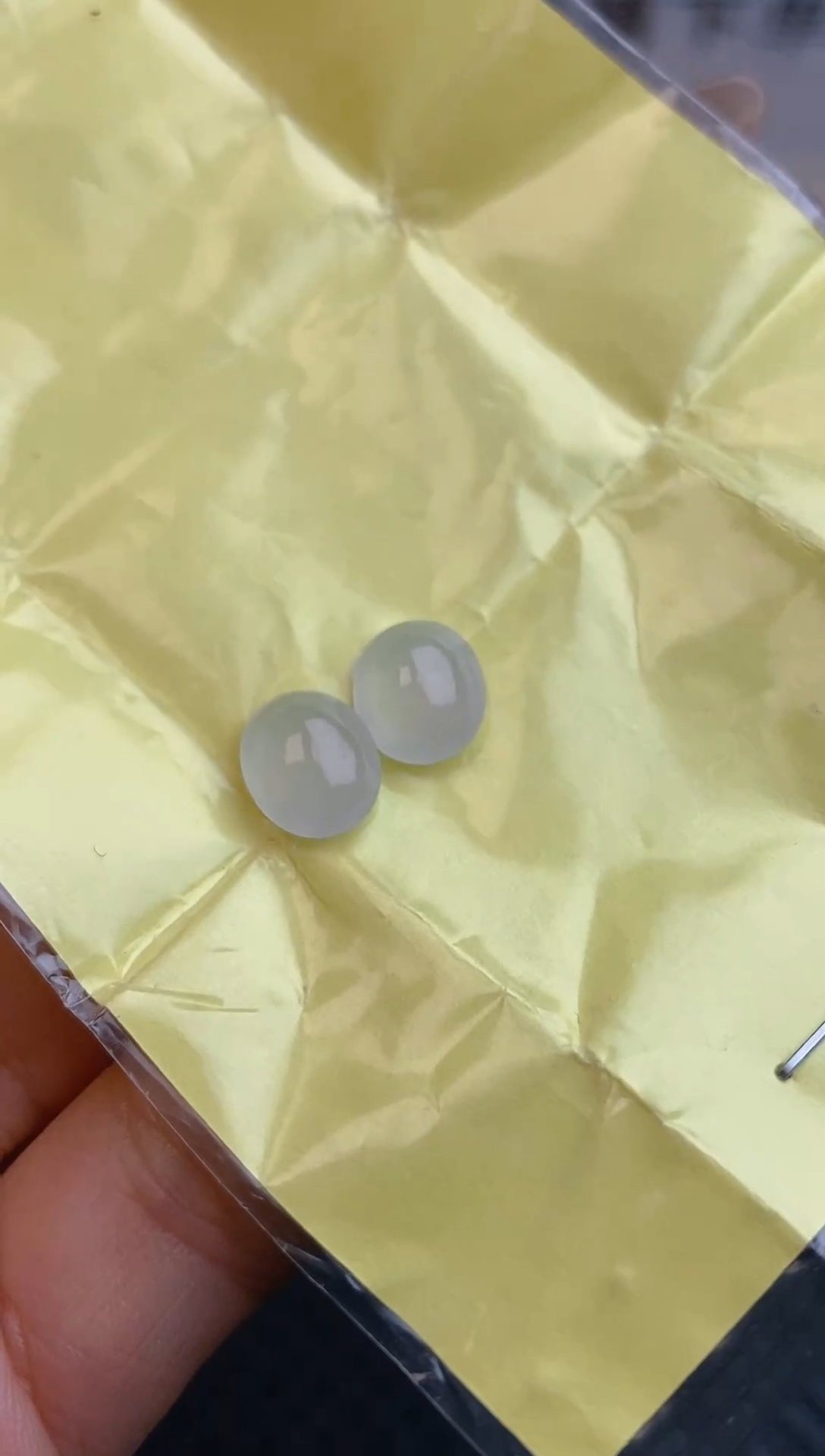 【闪购商品】翡翠耳饰未镶嵌天然A货翡翠166