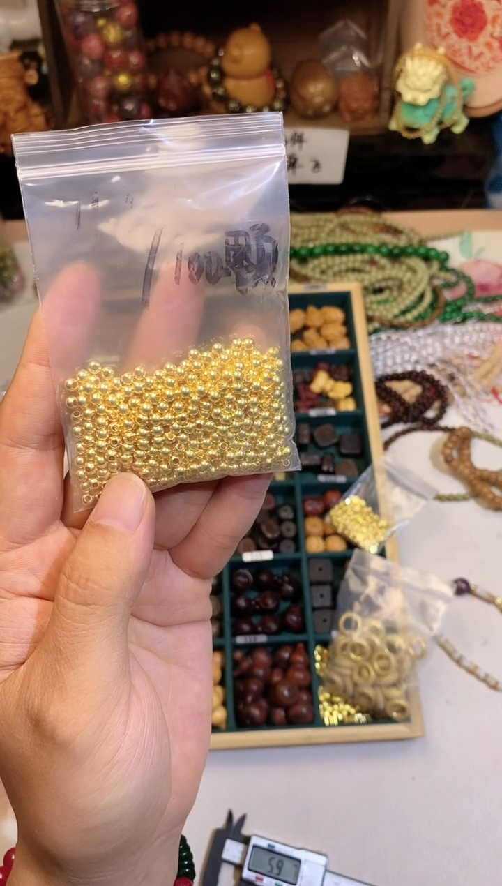 非洲檀香手串/手链卡4 100颗