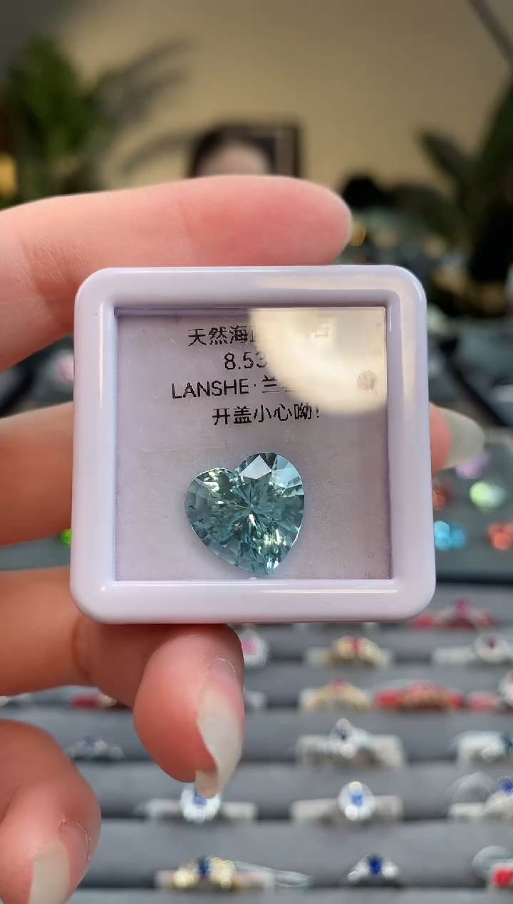 【闪购商品】海蓝宝石裸石未镶嵌8.530ct