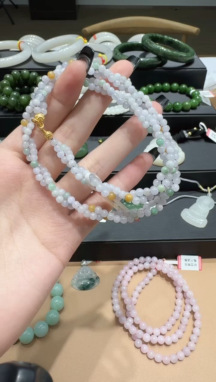 颈饰未镶嵌翡翠【瑞睿珠宝】翡翠麻花项链