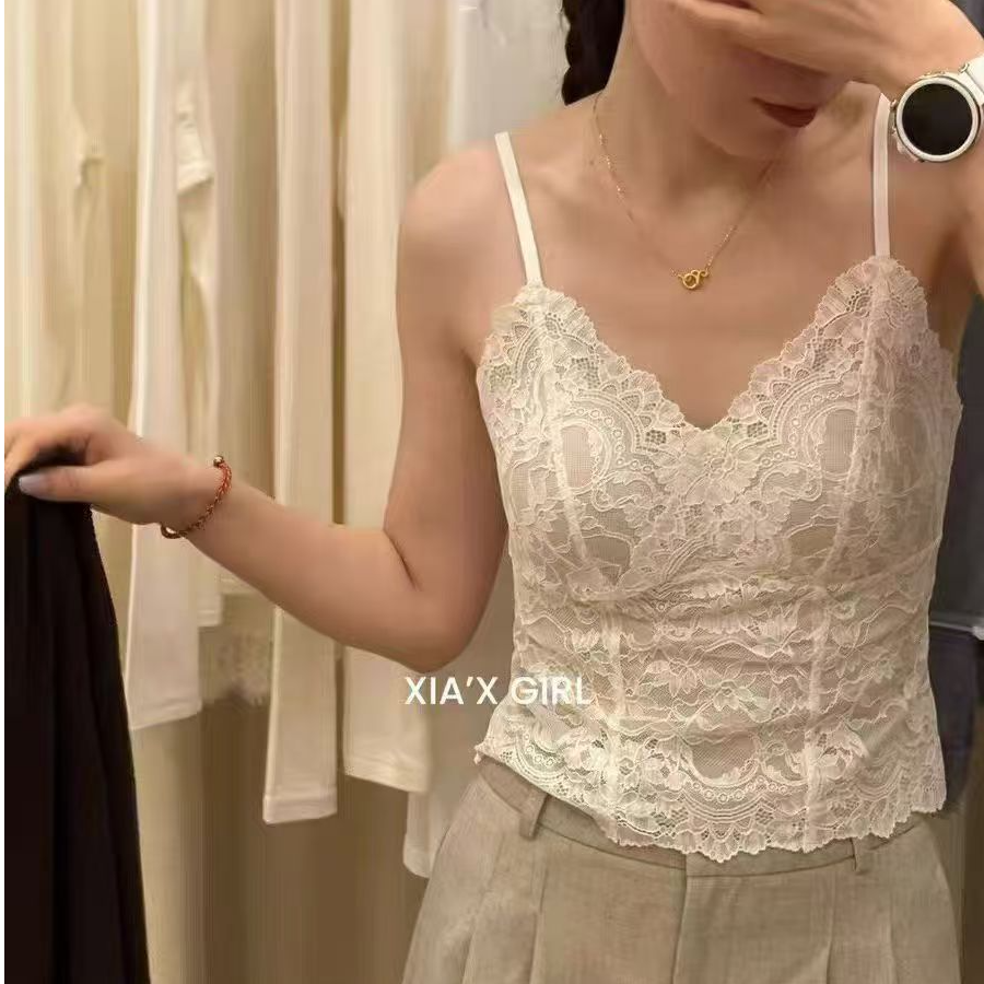 1100 蕾丝V领百搭吊带