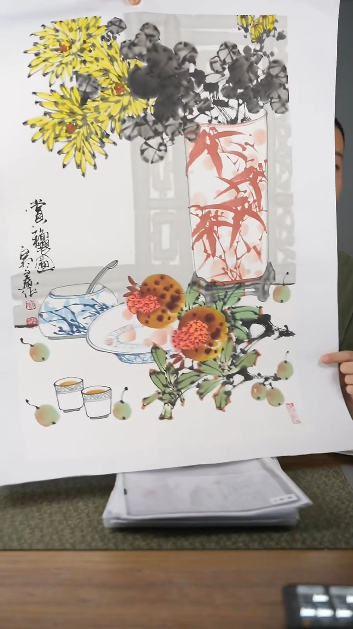 书法协会会员老师软片作品-不含框-手绘同款