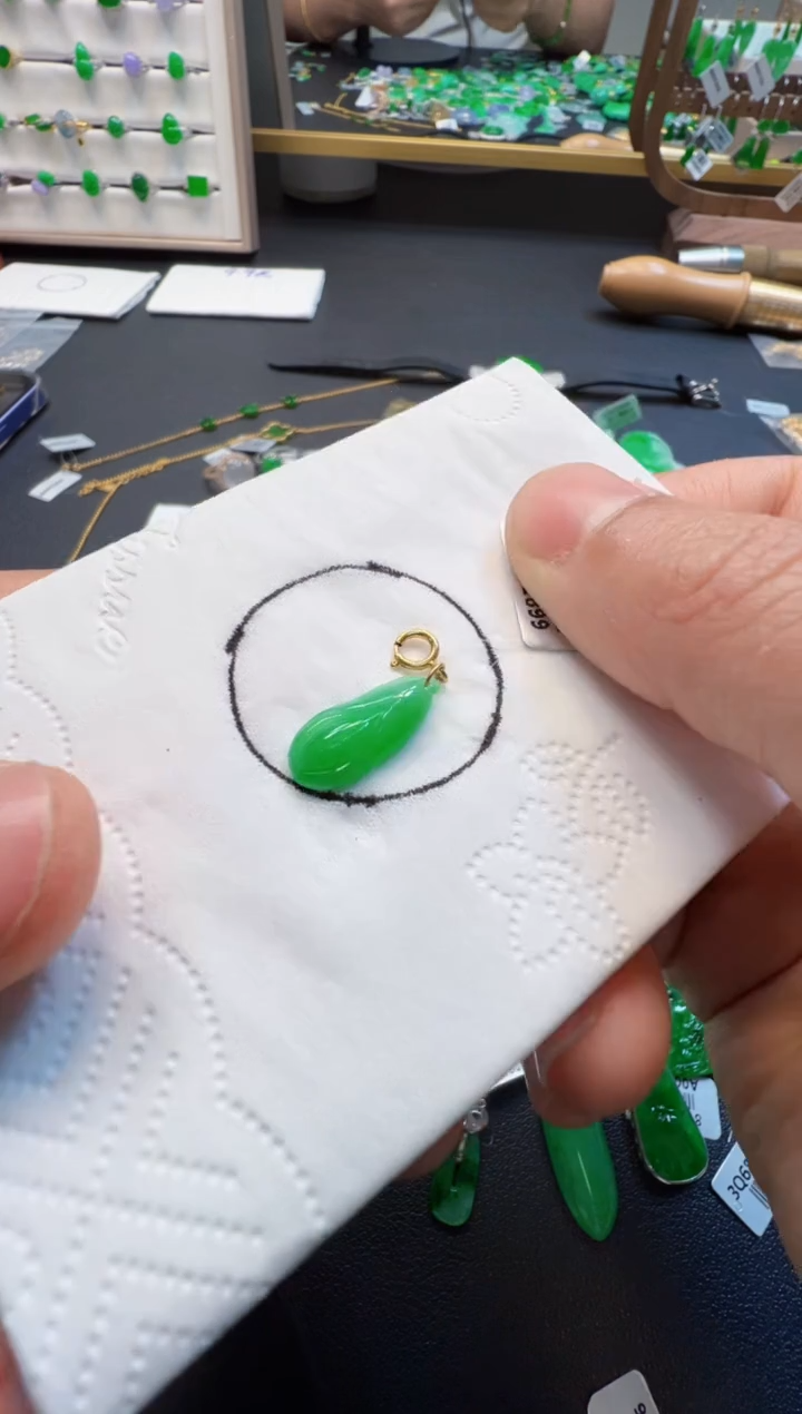 【闪购商品】定制翡翠18K金镶嵌268/元